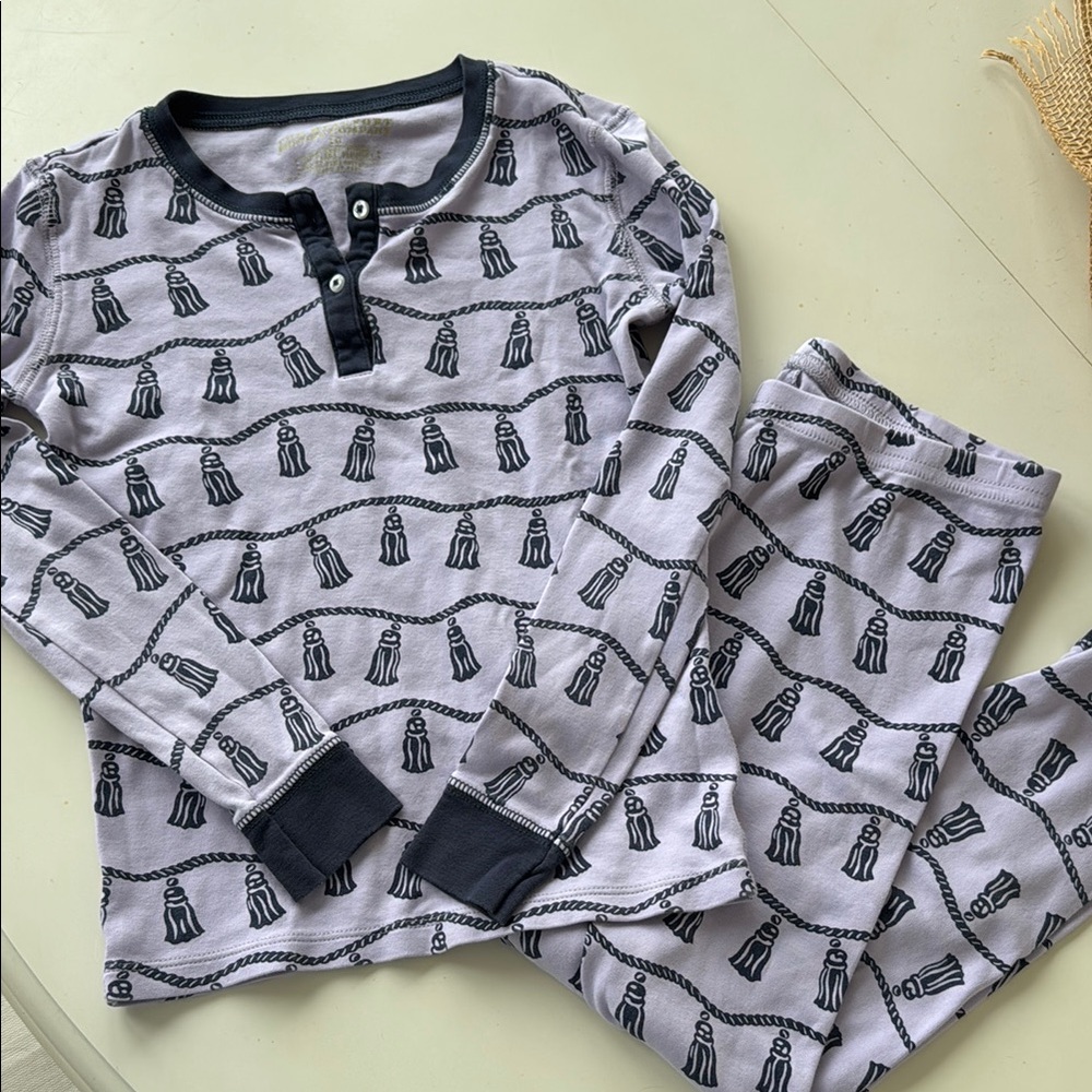 The Beaufort Bonnet Company purple and navy Pajama Set